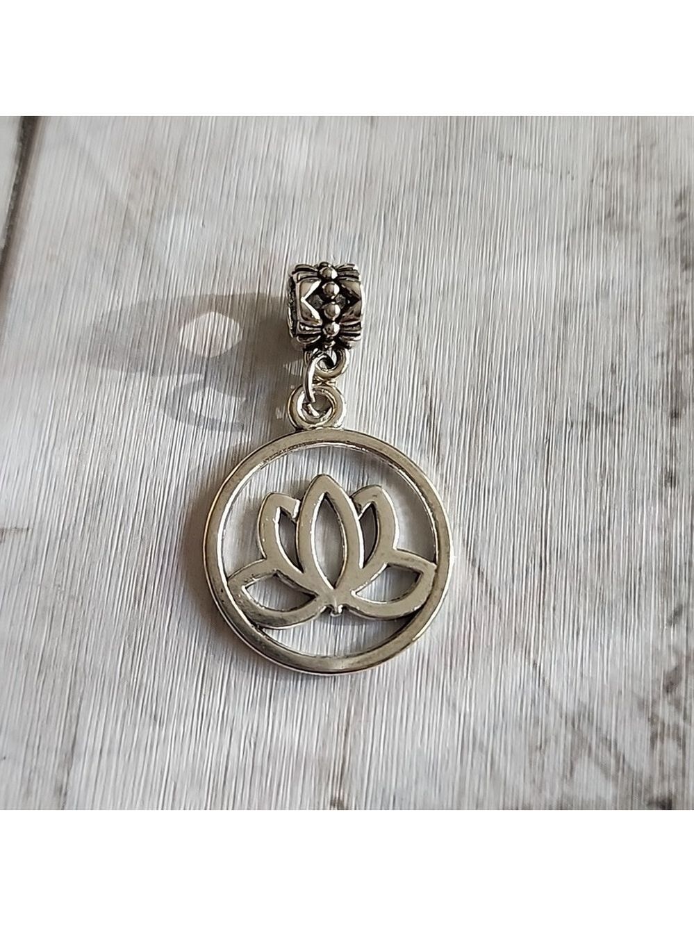 LOTUS Dangle  Charm Will FIT Pandora and other European Systems or Penda…